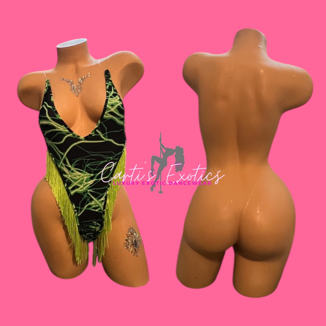 Venom Fringe Monokini 💚